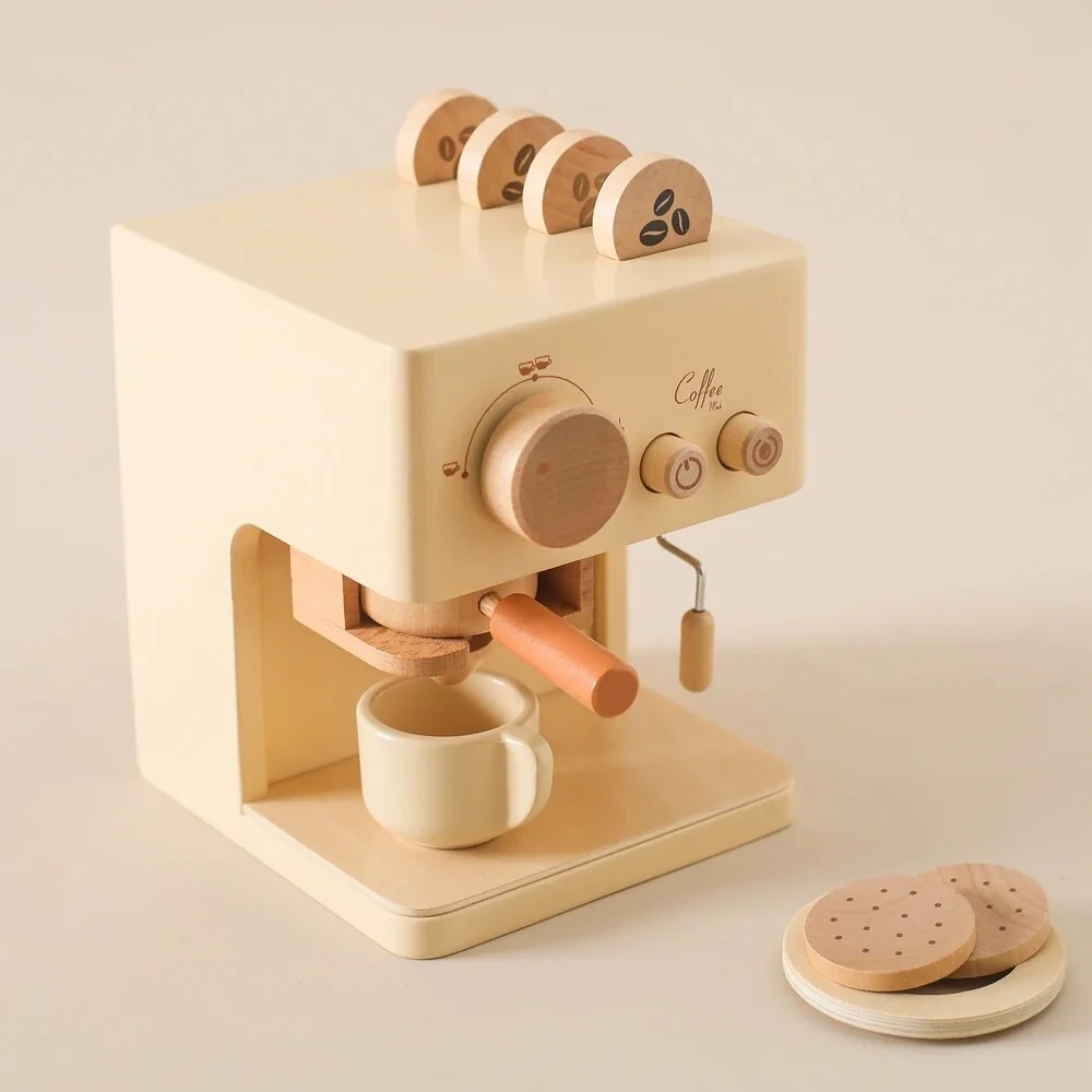 Cubby Cafe - Wooden Coffee Machine Set - Image 10