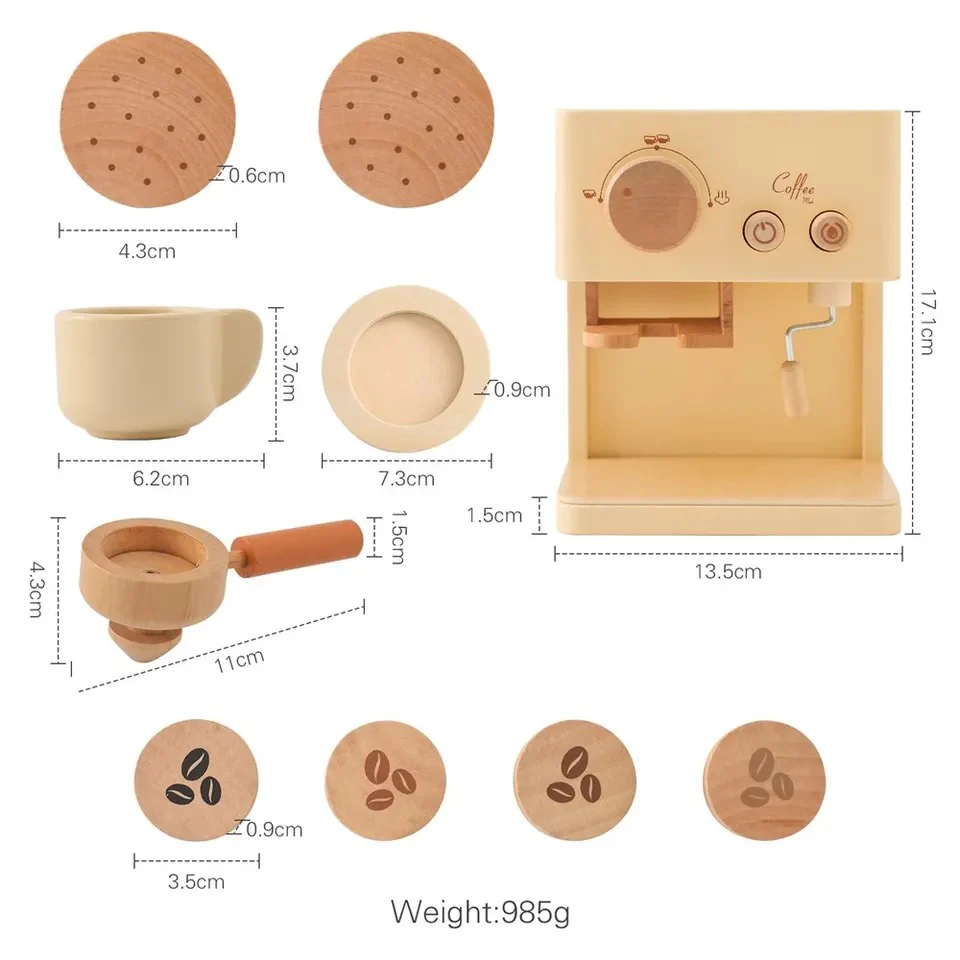 Cubby Cafe - Wooden Coffee Machine Set - Image 3