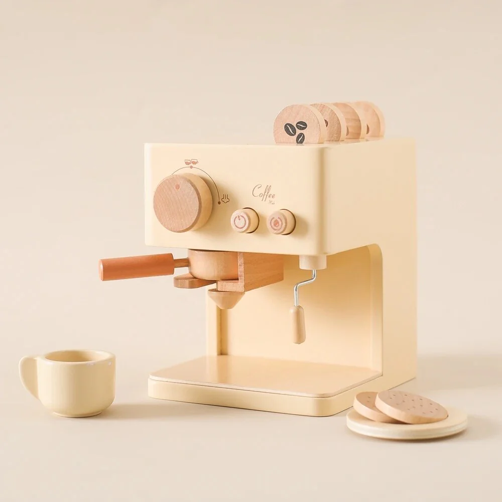 Cubby Cafe - Wooden Coffee Machine Set - Image 9