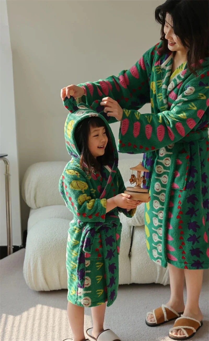 Harvest Grobe - Funky Veggie Towel Robe (Child and Adult Sizes) - Image 15